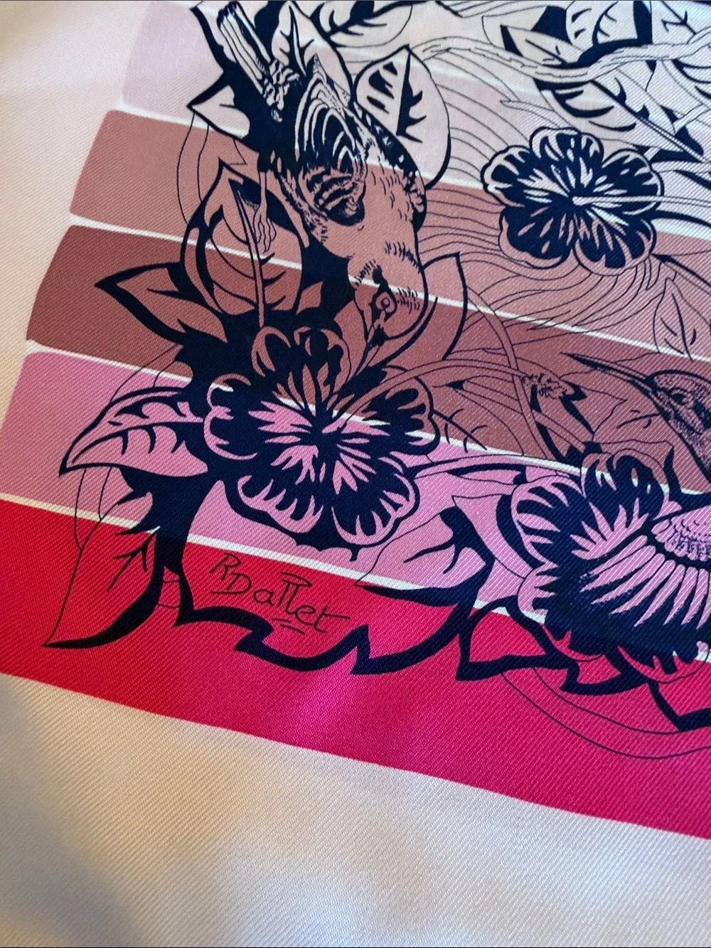 HERMES Jungle Love Rainbow Scarf,New with Receipt & 3 Boxes Robert Dallet Design